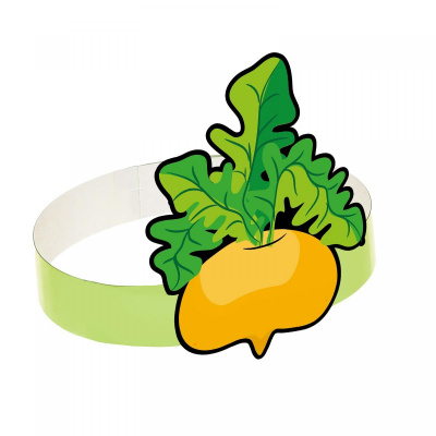 Маска - ободок картон Репка 1 шт