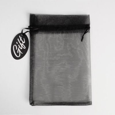 Мешочек из органзы черный 10*12 см 1 шт