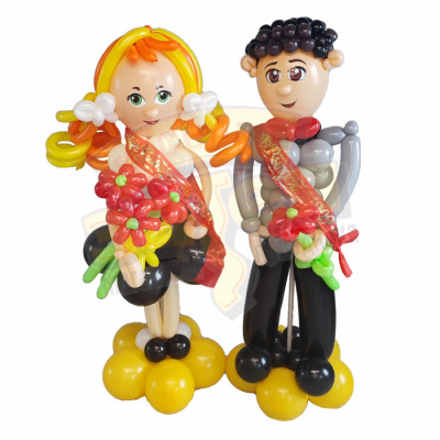 Фигура из шаров Выпускники пара 1,6 м Фигура из шаров Выпускники пара 1,6 м