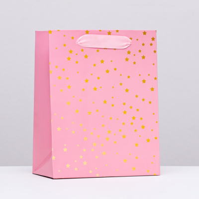 Пакет ламинат Звезды 18*23*10 см 1 шт