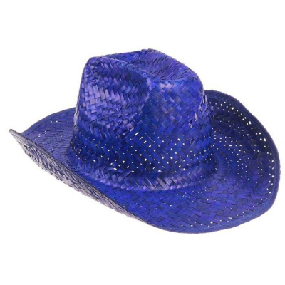 Шляпа Ковбой синяя 1 шт 