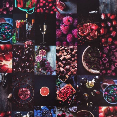 Бумага глянцевая Сочные ягоды 70*100 см 1 шт  Бумага глянцевая Сочные ягоды 70*100 см 1 шт