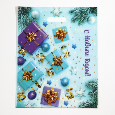 Пакет п/э Подарки 42*38 см 1 шт Пакет п/э Подарки 42*38 см 1 шт