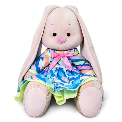 Мягкая игрушка Зайка Ми в платье с оборками 34 см 1 шт 