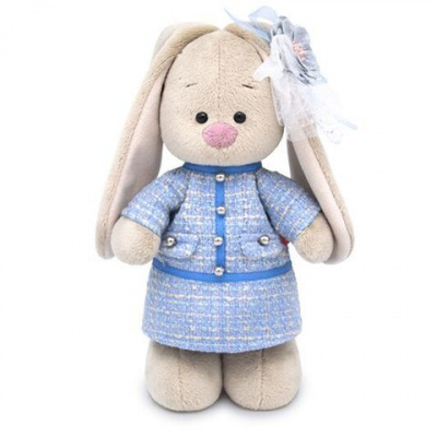 Мягкая игрушка Зайка Ми в голубом платье 32 см 1 шт 