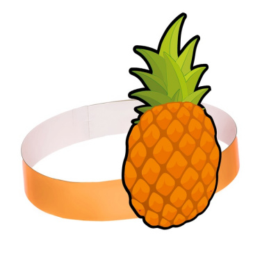 Маска - ободок картон Ананас 1 шт