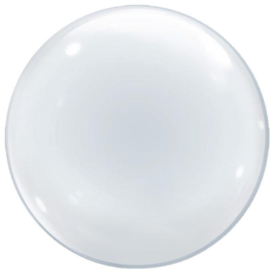 Шар фольга без рисунка Сфера Бабл 18" прозрачный 1 шт ВЗ