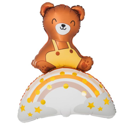 Шар фольга Фигура Мишка на радуге (ВЗ) Шар фольга Фигура Мишка на радуге (ВЗ)