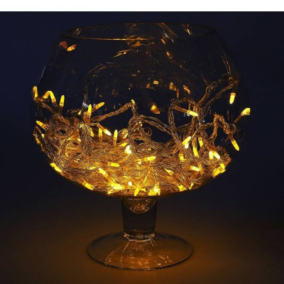 Гирлянда 10 м Игла нить силикон LED100л 8 р желтый 1 шт Гирлянда 10 м Игла нить силикон LED100л 8 р желтый 1 шт