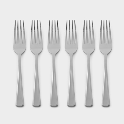 Вилки пластик металлик 19 см 6 шт  Вилки пластик металлик 19 см 6 шт