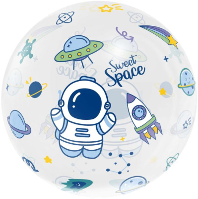 Шар фольга Сфера 18" Космос 3D 