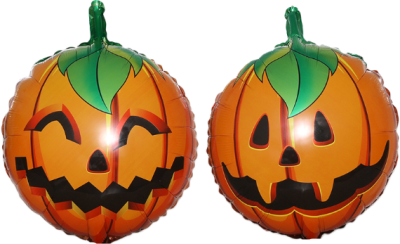 Шар Круг фольга 18" Тыквы на Хэллоуин оранжевая (Fl)