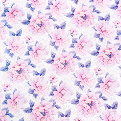 Бумага глянцевая Цветы 70*100 см 1 шт