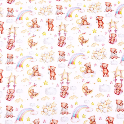 Бумага глянцевая Мишка на качелях 70*100 см 1 шт