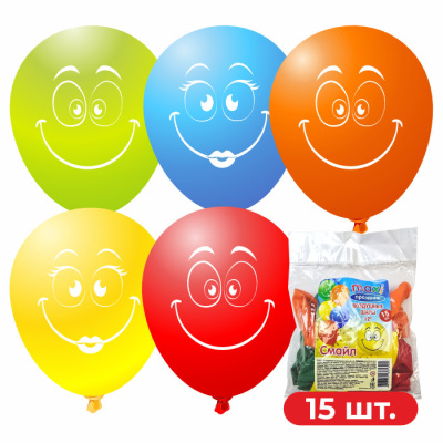 Набор шаров MAXI Праздник Смайл 15 шт Набор шаров MAXI Праздник Смайл 15 шт
