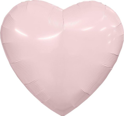 Шар фольга без рисунка Сердце 9" Роза пыльная (Ag)