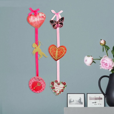 Подвеска на ленте Любовь 30 см 1 шт Подвеска на ленте Любовь 30 см 1 шт