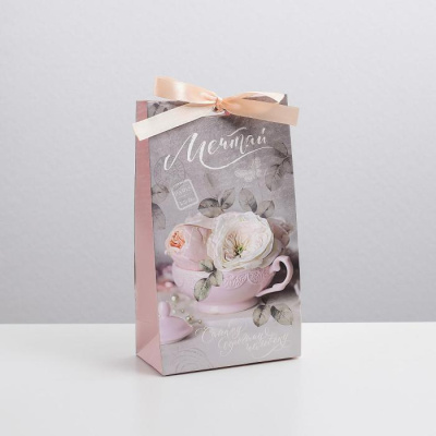 Пакет с лентой Мечтай 13*23*7 см 1 шт