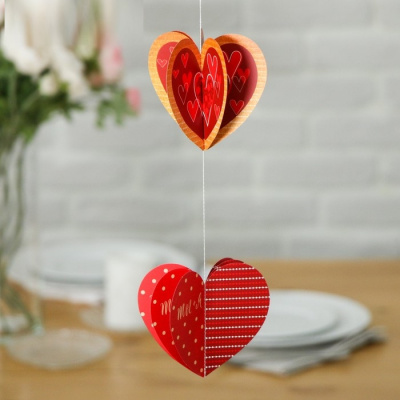 Подвеска Ты+я красная 14,6*18,7 см 1 шт Подвеска Ты+я красная 14,6*18,7 см 1 шт