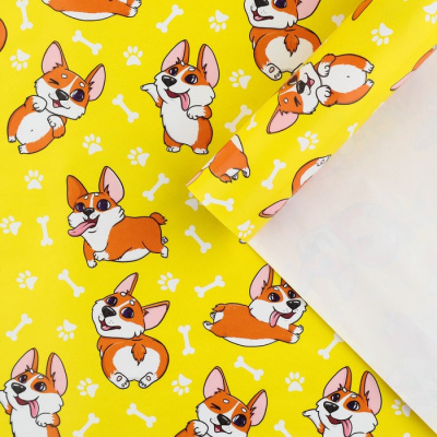 Бумага глянцевая Корги 70*100 см 1 шт
