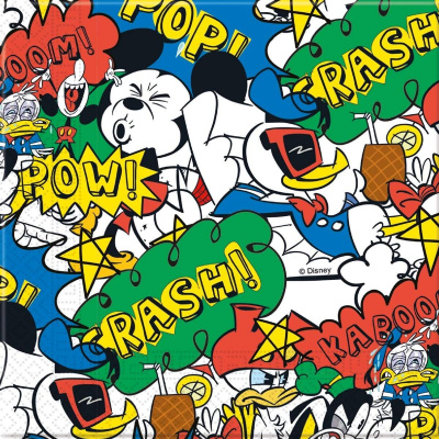 Салфетка Дисней Микки Олдскул 33*33 см 20 шт Салфетка Дисней Микки Олдскул 33*33 см 20 шт