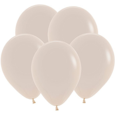 Шар S 5" Пастель белый песок 100 шт